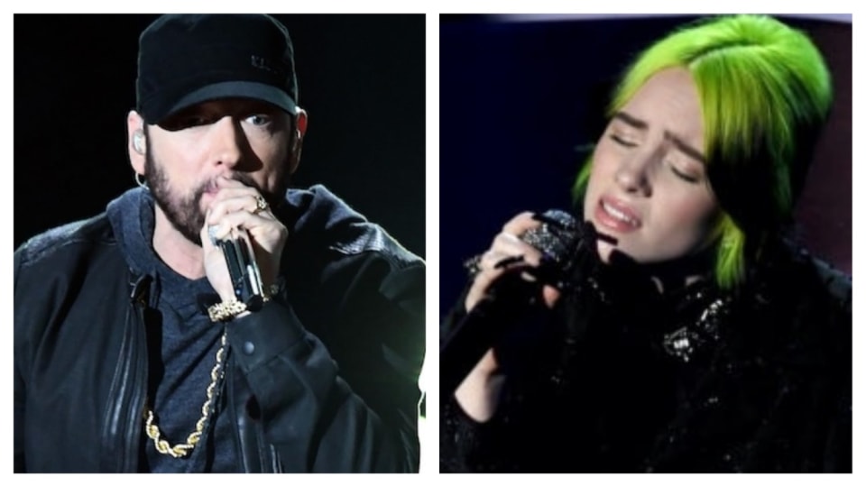 Eminem a Billie Eillish na předávání Oscarů